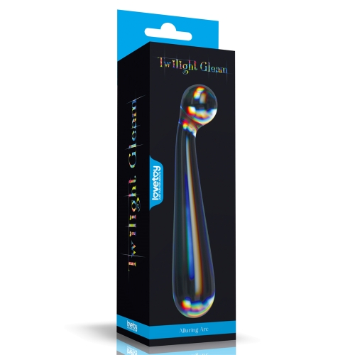 Twilight Gleam Glass Dildo-Alluring Arc