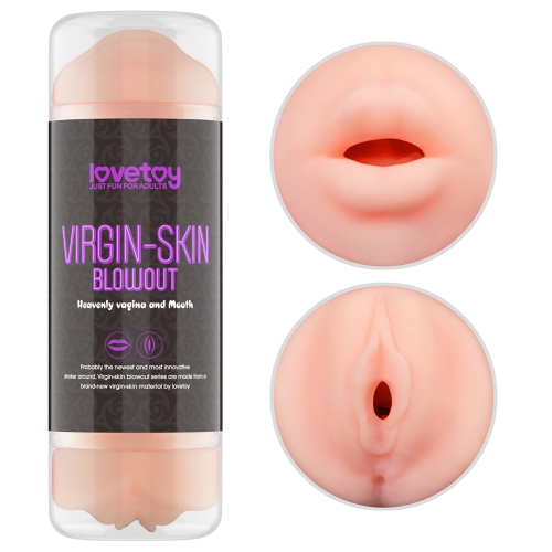 Virgin-skin Blowout Double Side Stroker Vagina and Mouth